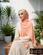 Diamond work chiffon scarf