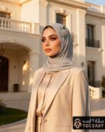 Diamond work scarf Asian collection