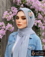 Diamond scarf chiffon scarf