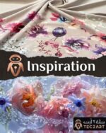 Floral print cotton scarf