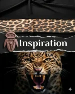 Leopard print chiffon scarf fabric closeup