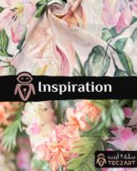 White cotton scarf fabric closeup