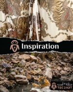 Tiger print dress fabric closeup