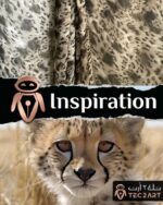 Leopard print chiffon dress fabric closeup