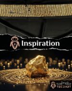 Black gold chiffon scarf fabric closeup