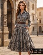 Brown full dress
