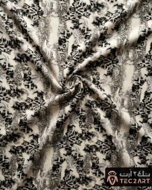 Snake print scada dress fabric closeup