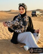 Black cotton scarf