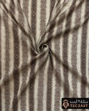 Snake print scada dress fabric closeup
