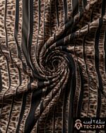 Leopard print scada dress fabric closeup