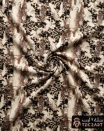 Snake print scada dress fabric closeup