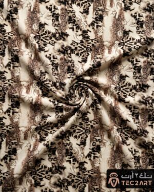 Snake print scada dress fabric closeup