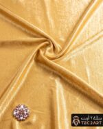 Diamond work satin scarf fabric closeup