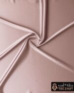 Silver satin scarf fabric closeup