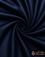 Blue satin scarf fabric closeup