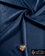 Diamond work satin scarf fabric closeup