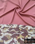 Sequence work chiffon scarf fabric closeup