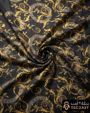 Black Yellow Dress Fabric | Floral Print | Chiffon | Turkish Design |European Collection | Tec2artFashion