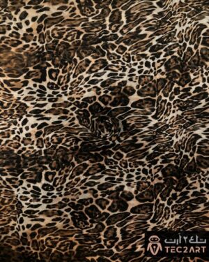 Brown Dress Fabric | Leopard Animal Print | Chiffon | Dubai Design | Arabian Collection |Tec2art Fashion