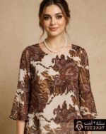 White top chiffon dress fabric