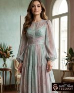 Blue lavender full dress
